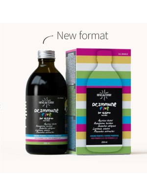 Dr. Immune Five, 250ml (okusno prehransko dopolnilo za podporo imunskega sistema otrok)