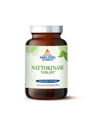 Nattokinase NSK-SD®, 60 kapsul (varen, preizkušen, originalni proteolitični encim natokinaza NSK-SD®)