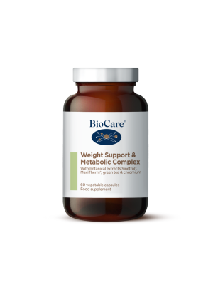 Weight Support & Metabolic Complex 60 kapsul, (60g) prehransko dopolnilo. Vsebuje kofein. Ni priporočljivo za otroke ali nosečnice, kofein: 45 mg / 2 kapsuli.