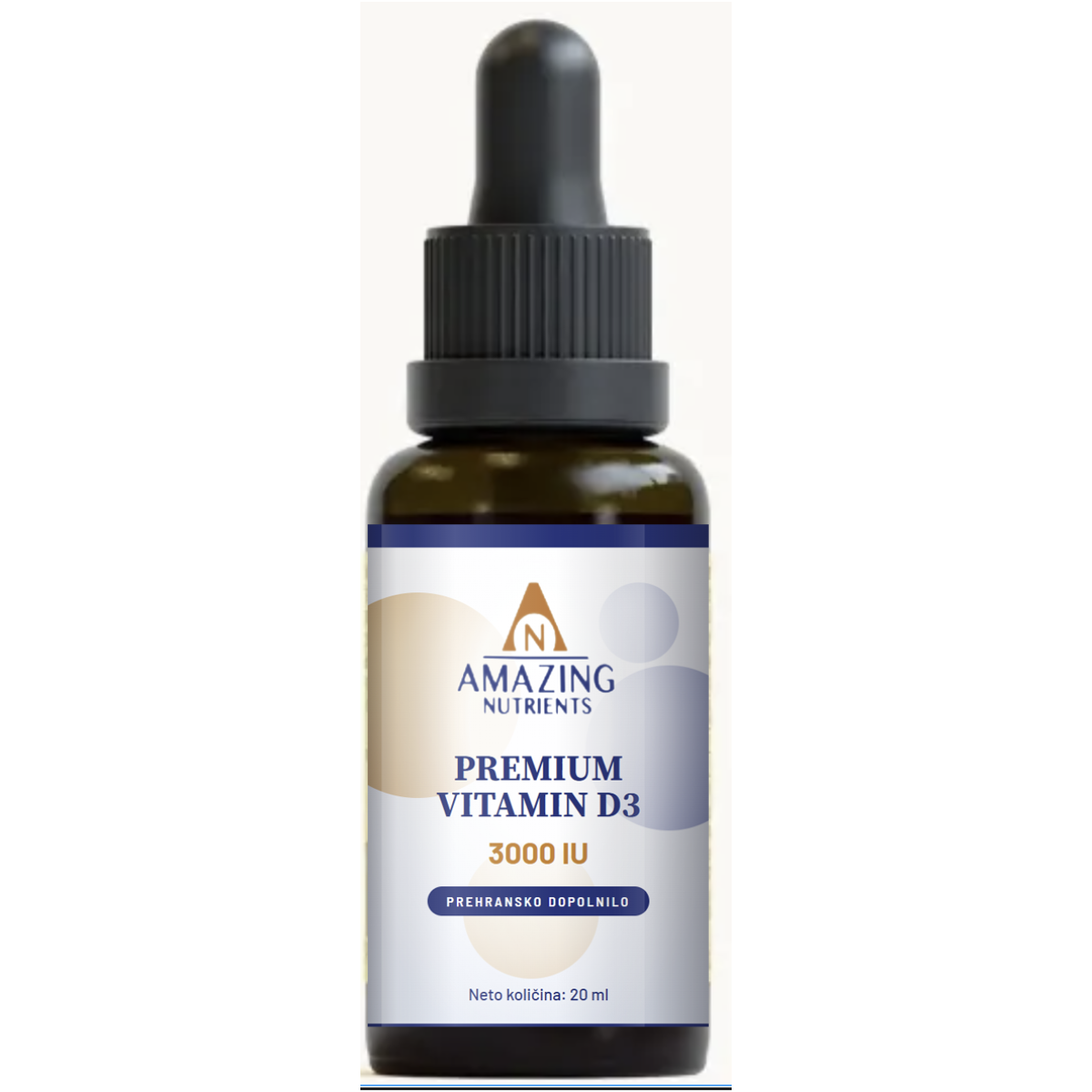 Premium Vitamin D3, 3000 IU, kapljice, prehransko dopolnilo