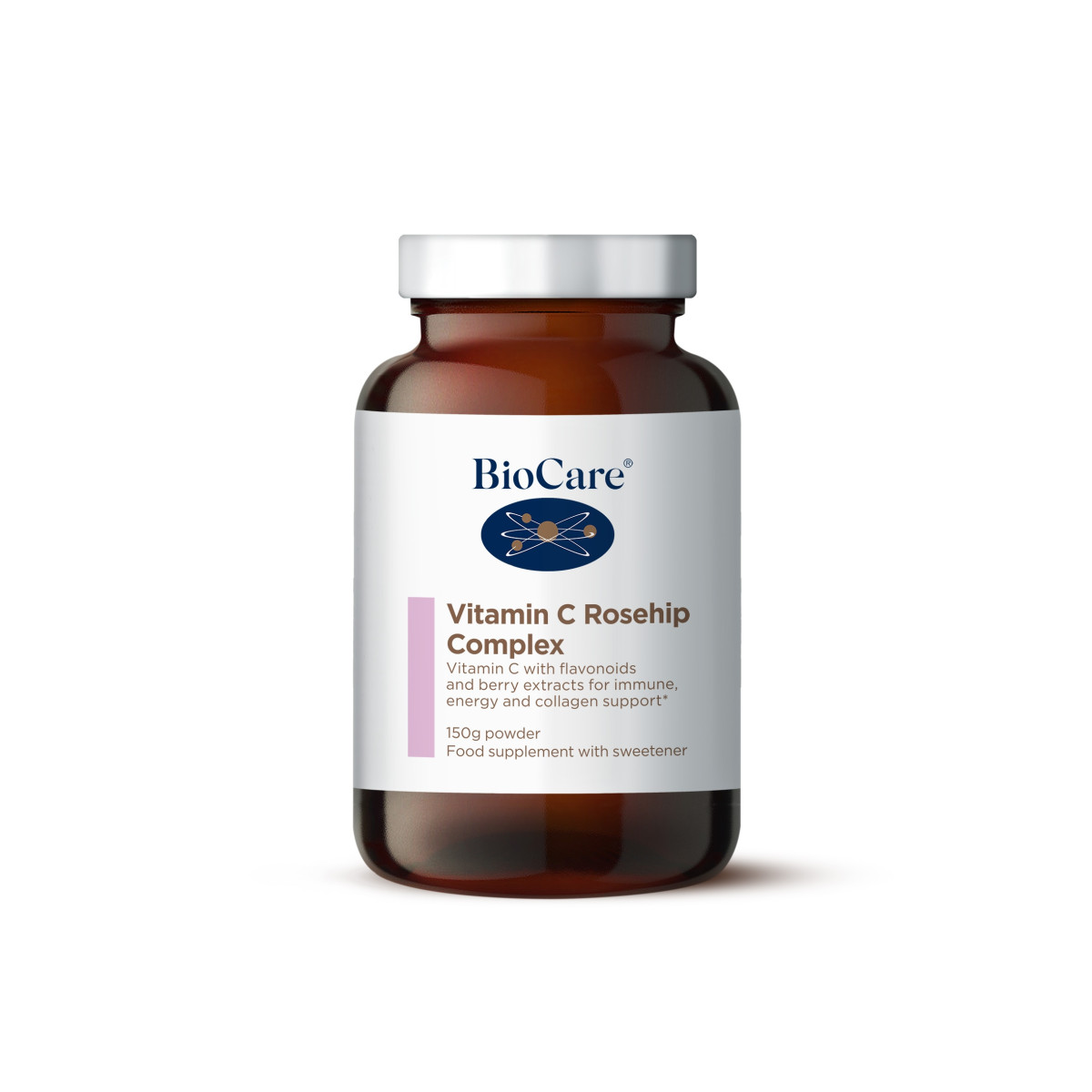 Vitamin C Rosehip Complex,150 g (kompleks hranil s flavonoidi za podporo kolagenu, imunskemu sistemu in energiji)