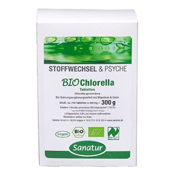 Ekološke alge Bioklorela Naturland - Sanatur 750 tablet/300 g