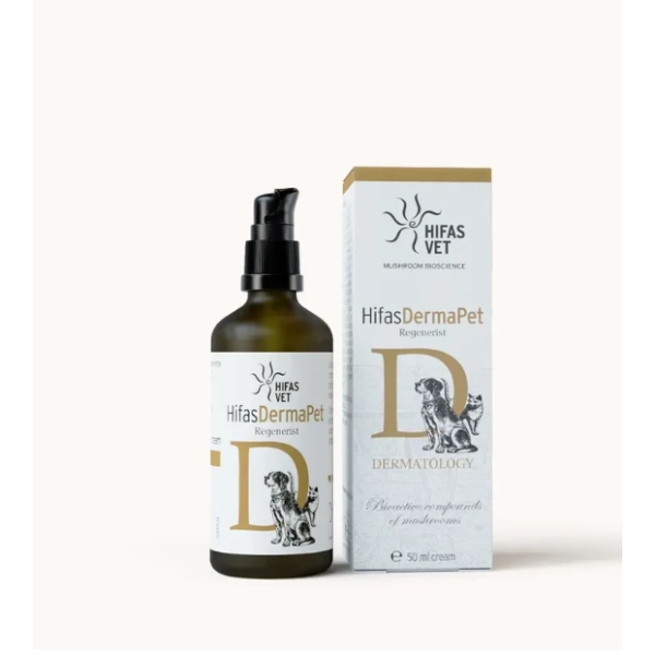 Hifas Derma Pet 50 ml, krema za pse in mačke (dopolnilno krmilo/kozmetični izdelek za zunanjo uporabo)