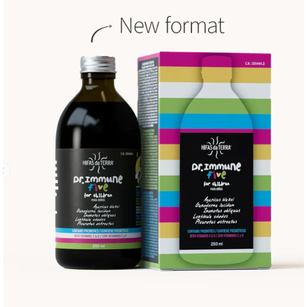 Dr. Immune Five, 250ml (okusno prehransko dopolnilo za podporo imunskega sistema otrok)