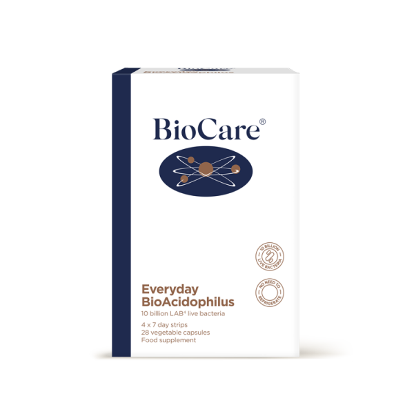 Everyday BioAcidophilus, 28 kapsul (kompleks živih bakterij za podporo prebavi)