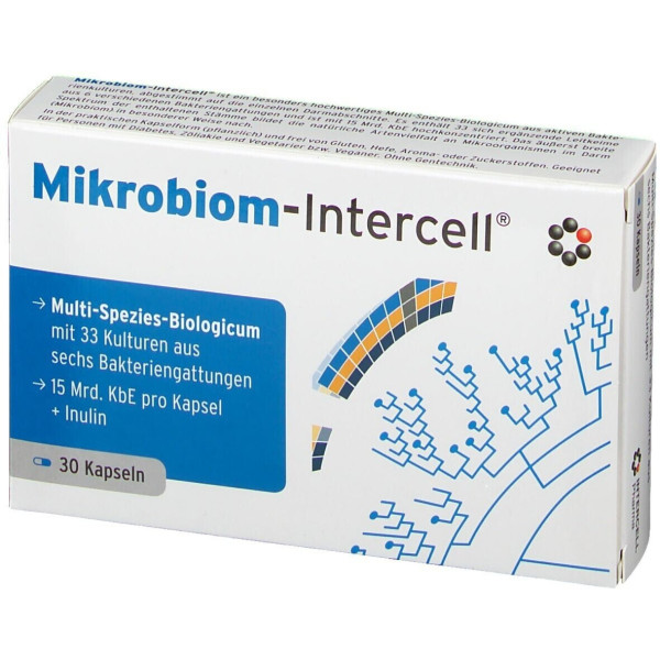 Mikrobiom--Intercell®, 30 kapsul (dopolnilo z živimi bakterijami)