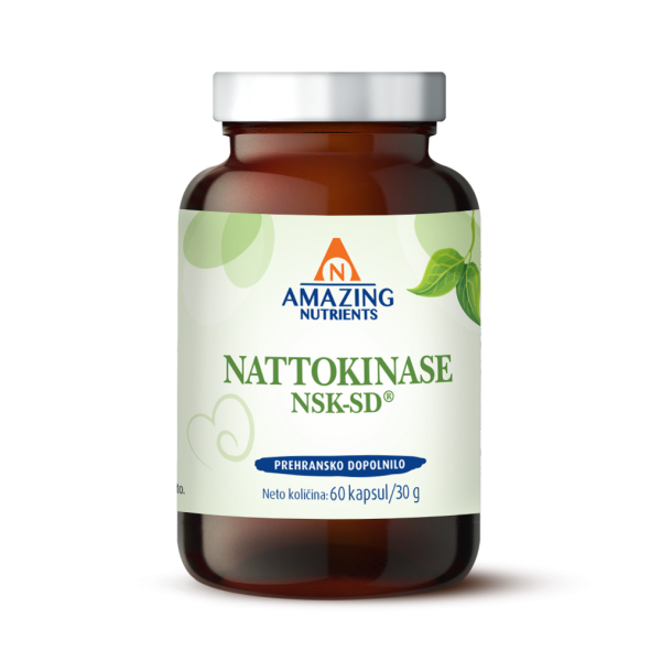Nattokinase NSK-SD®, 60 kapsul (varen, preizkušen, originalni proteolitični encim natokinaza NSK-SD®)