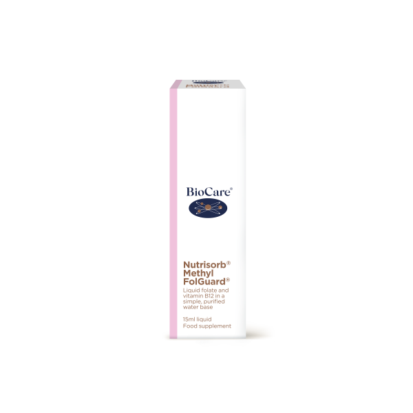Nutrisorb® Methyl FolGuard®, 15ml (tekoči folat in vitamin B12 na vodni osnovi)