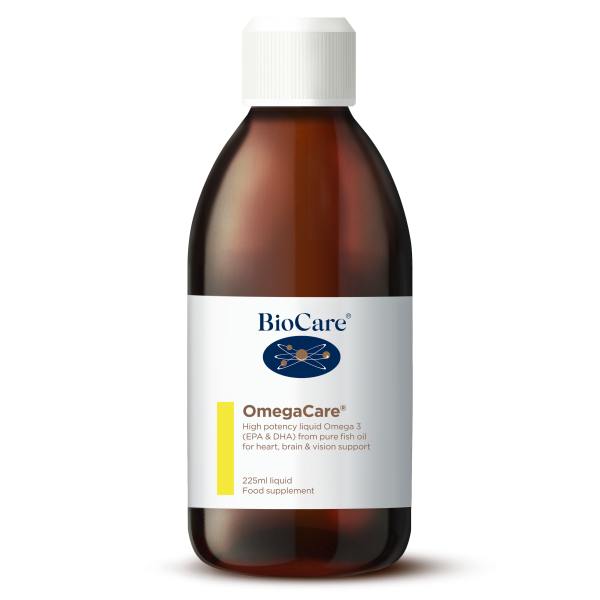 OmegaCare®, 225ml (tekočina omega 3 iz čistega ribjega olja z vonjem pomaranče)