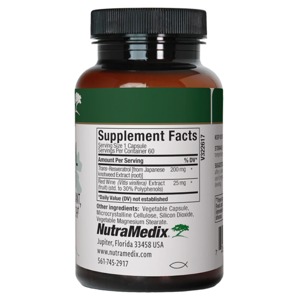 Nutramedix Resveratrol 60 kapsul (Resveratrol je fito spojina znana kot močan antioksidant)